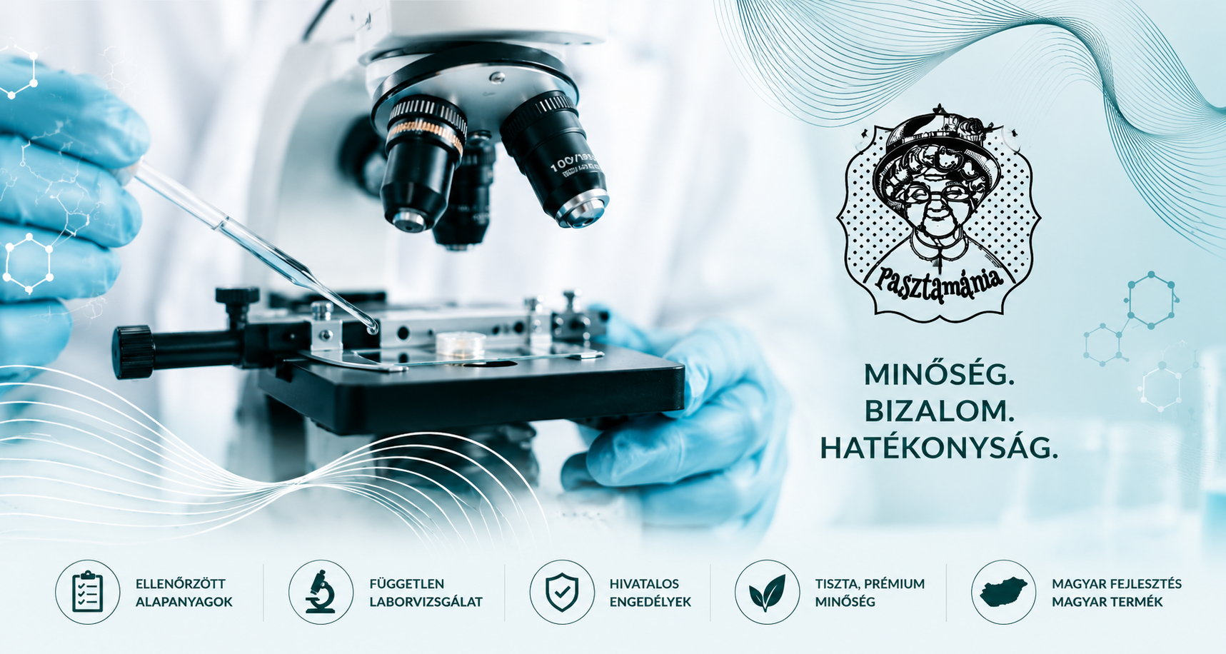 Független laboratóriumi vizsgálat mikroszkóppal